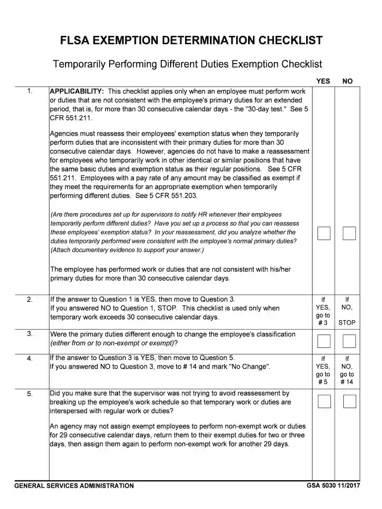 or duties that are not consistent with the employee's primary duties for an extended Preview on Page 1