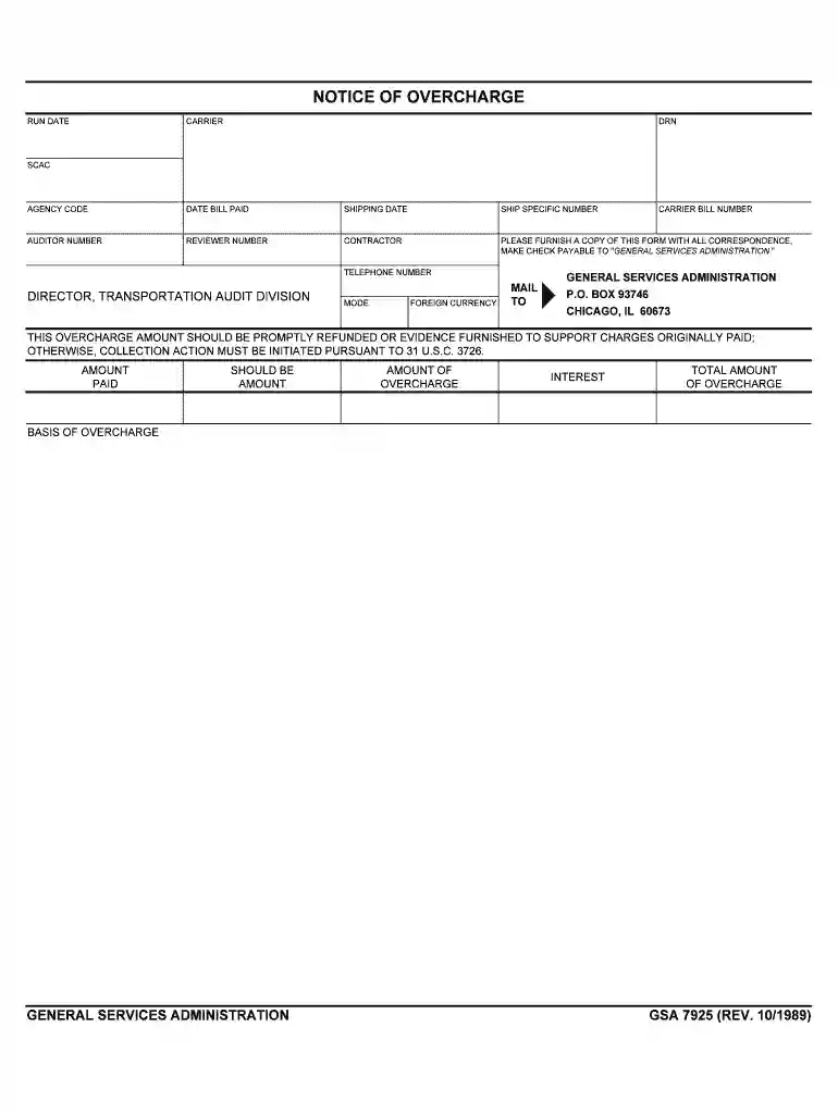 OverCharge Claims - UPS Freight Preview on Page 1