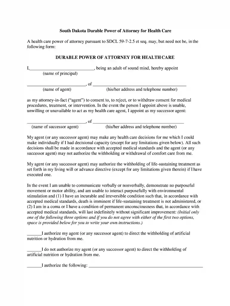 south dakota durable poa Preview on Page 1