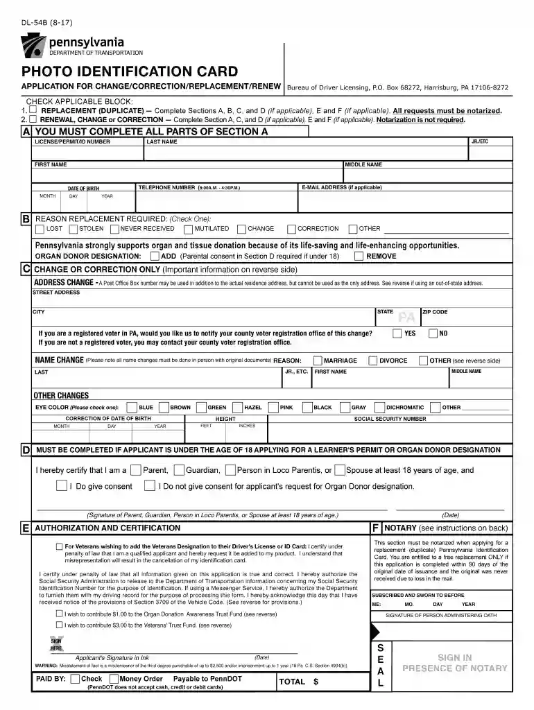 what do i need to renew my state id in pa Preview on Page 1