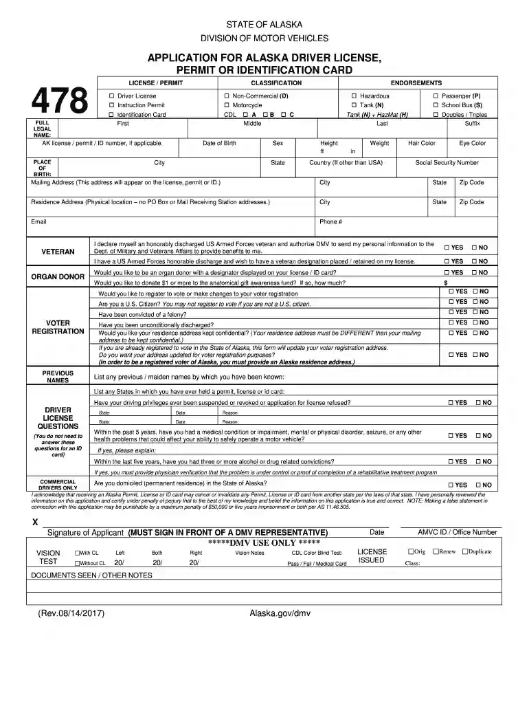 real id application alaska Preview on Page 1