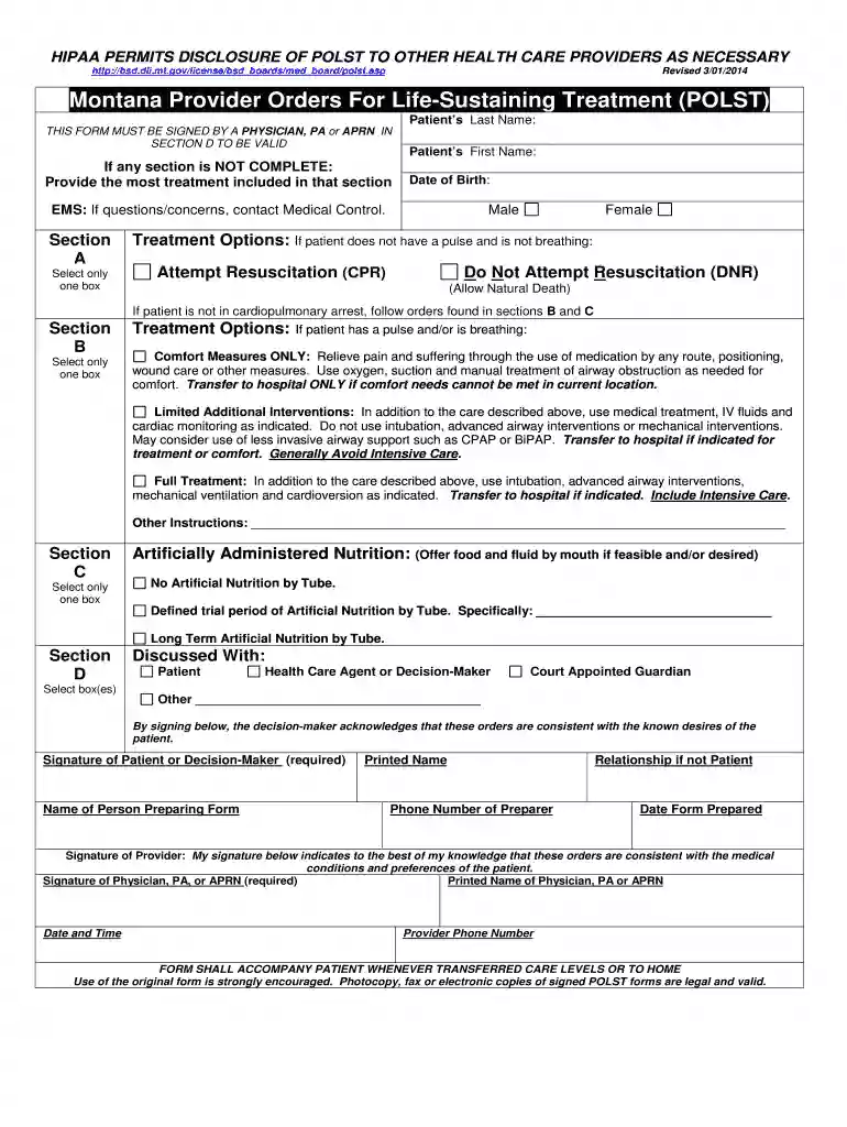 Polst form for montana" Keyword Found Websites Listing ... Preview on Page 1