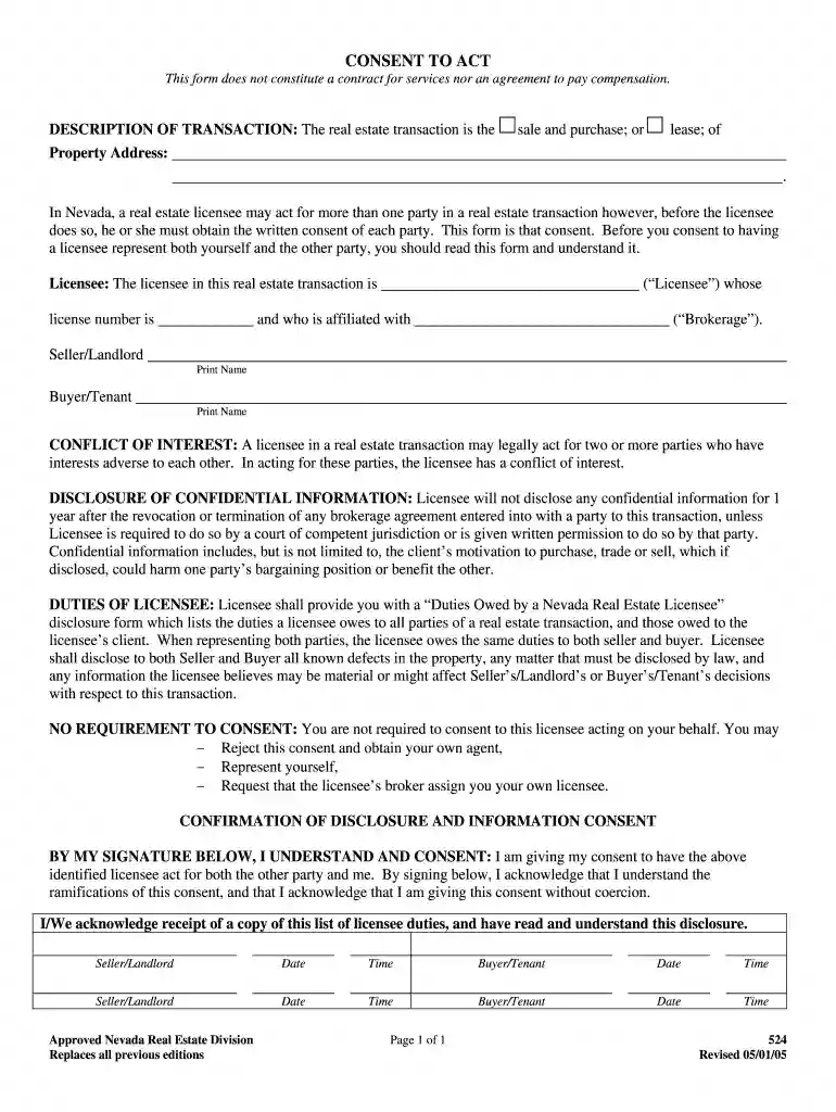 524-COMP Consent to Act Preview on Page 1