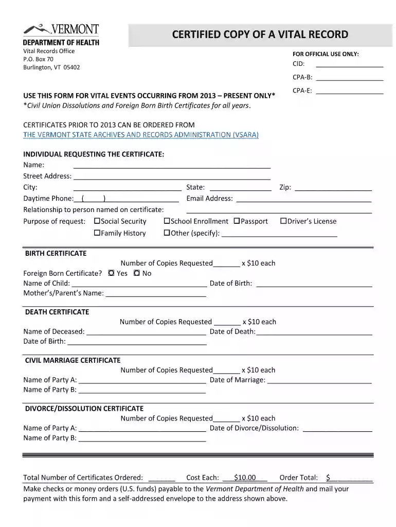 Free Vermont Name Change Forms - How to Change Your Preview on Page 1