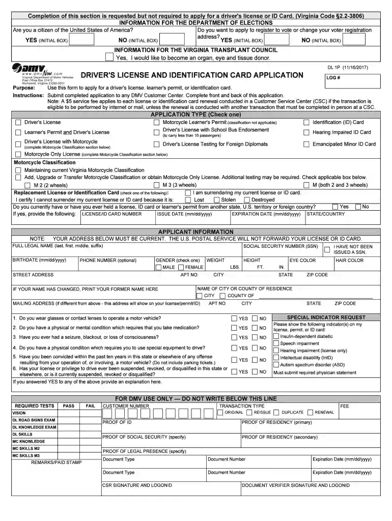 form dl 1p Preview on Page 1