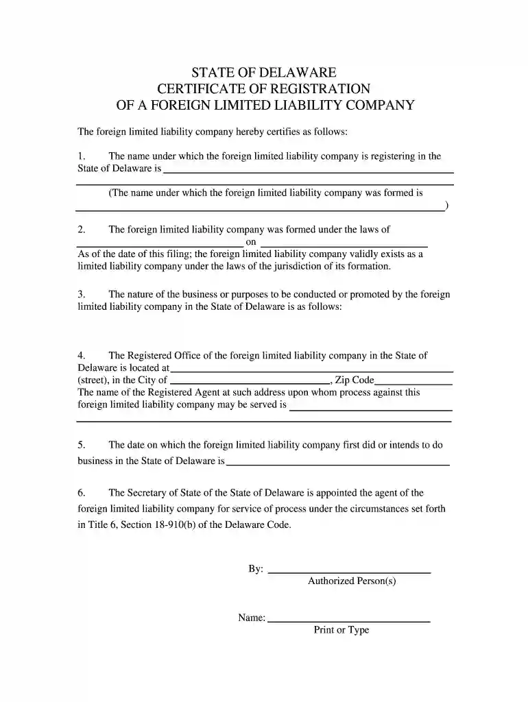 certificate registration foreign Preview on Page 1