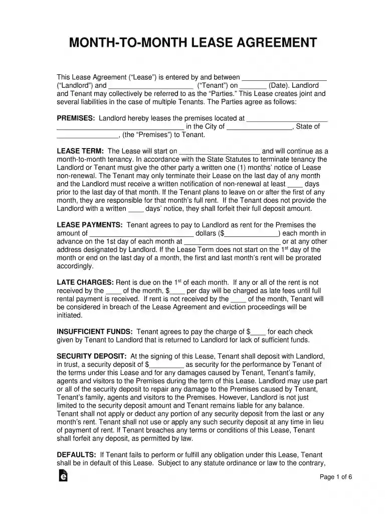 how to write a lease agreement Preview on Page 1