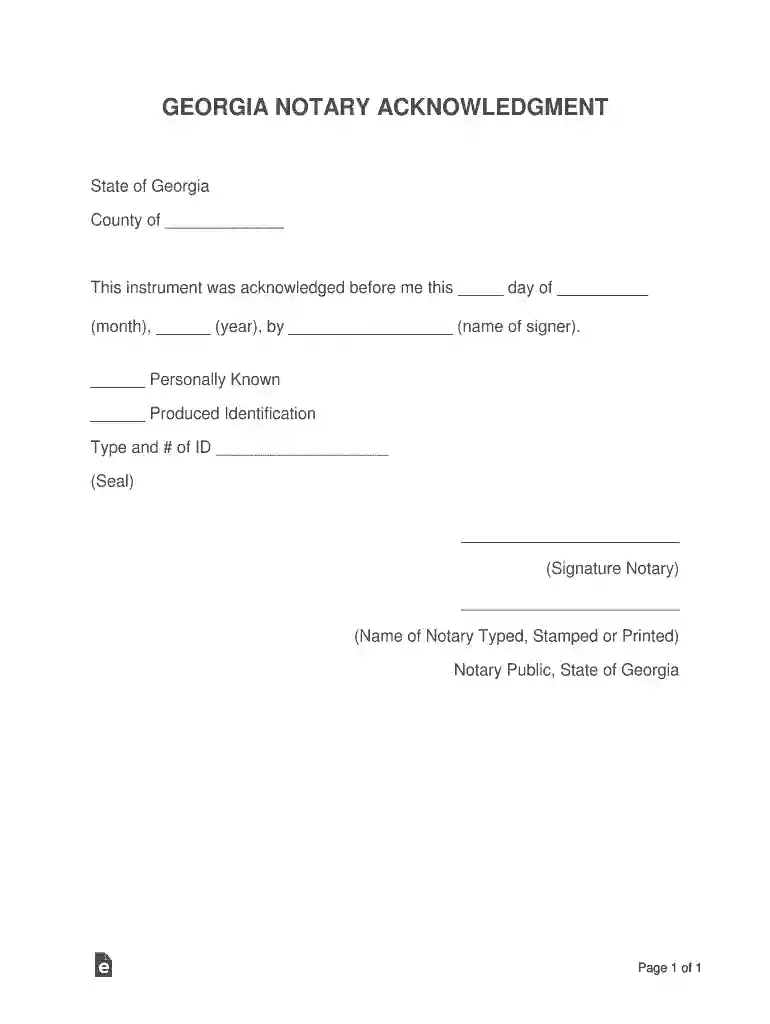 notarial certificate Preview on Page 1