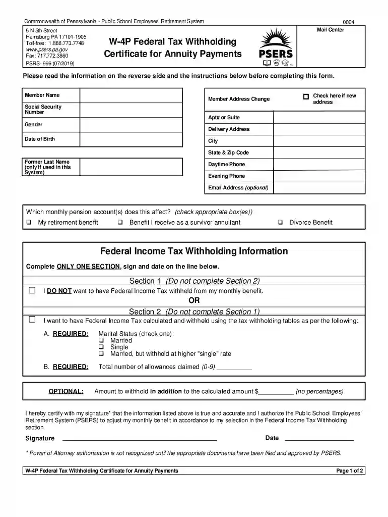 pennsylvania withholding form Preview on Page 1