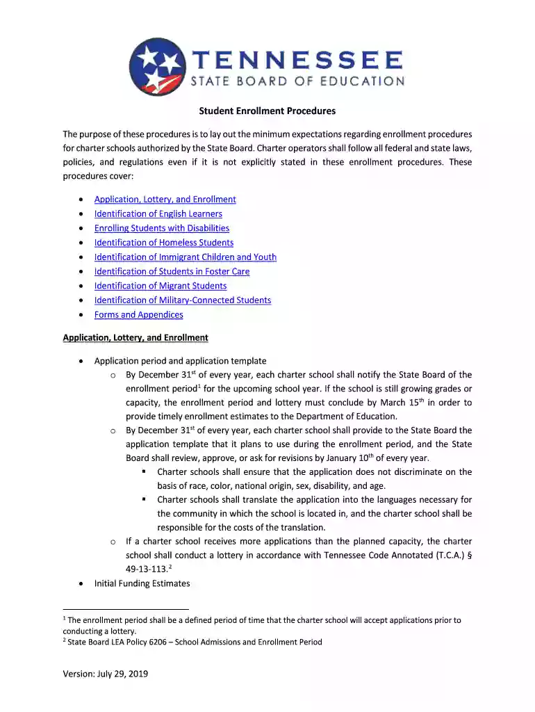 Charter School Enrollment Plan Template Preview on Page 1