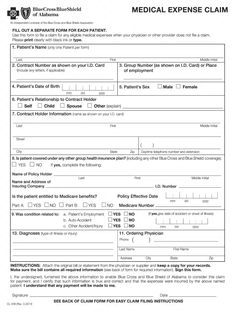 bcbs of alabama forms Preview on Page 1