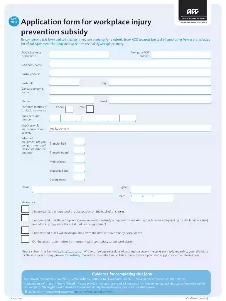 acc form workplace Preview on Page 1
