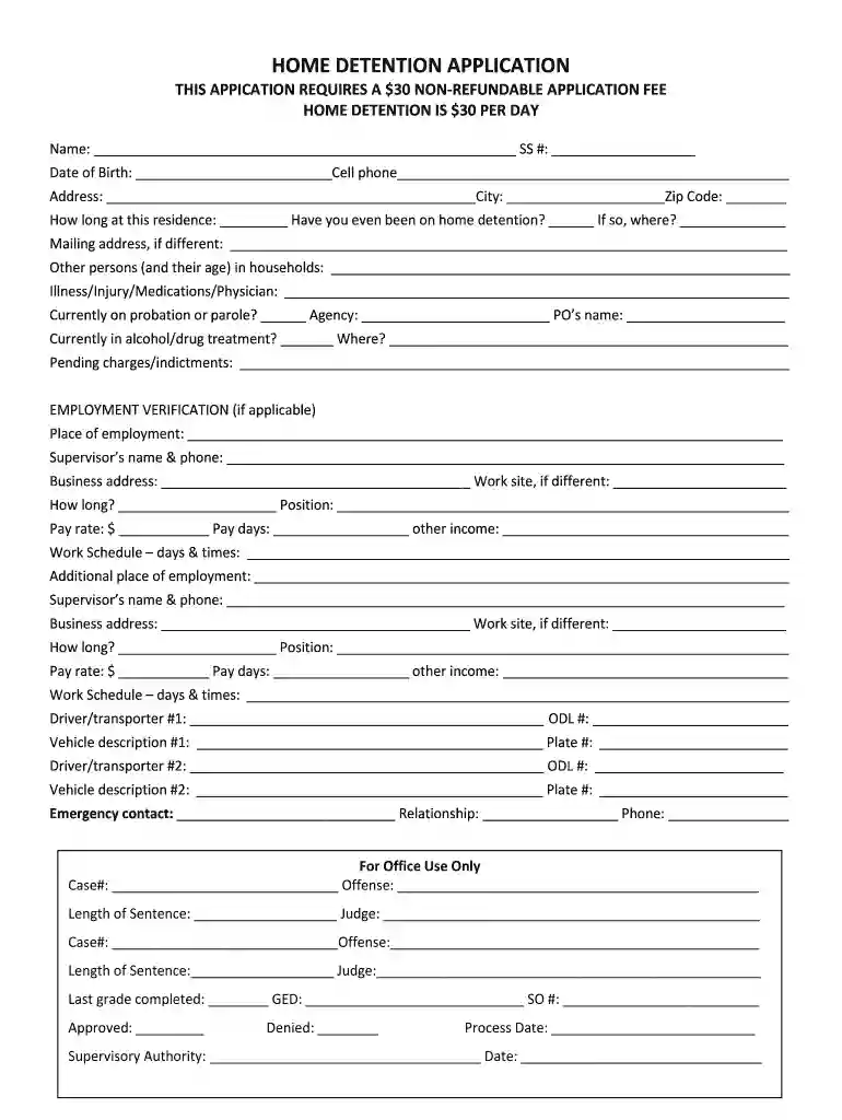 home detention sacramento Preview on Page 1