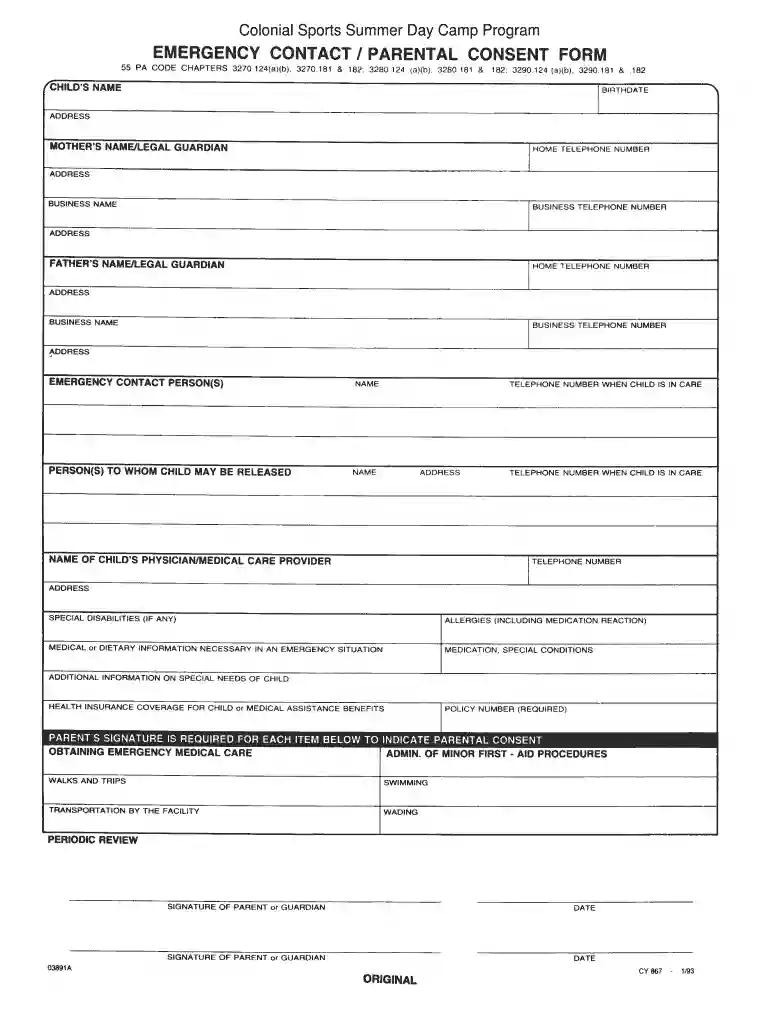 SSP Camp Parent Welcome Packet - UltraCamp Preview on Page 1