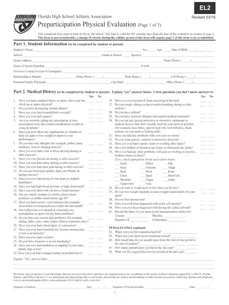 el2 physical form 2022 Preview on Page 1