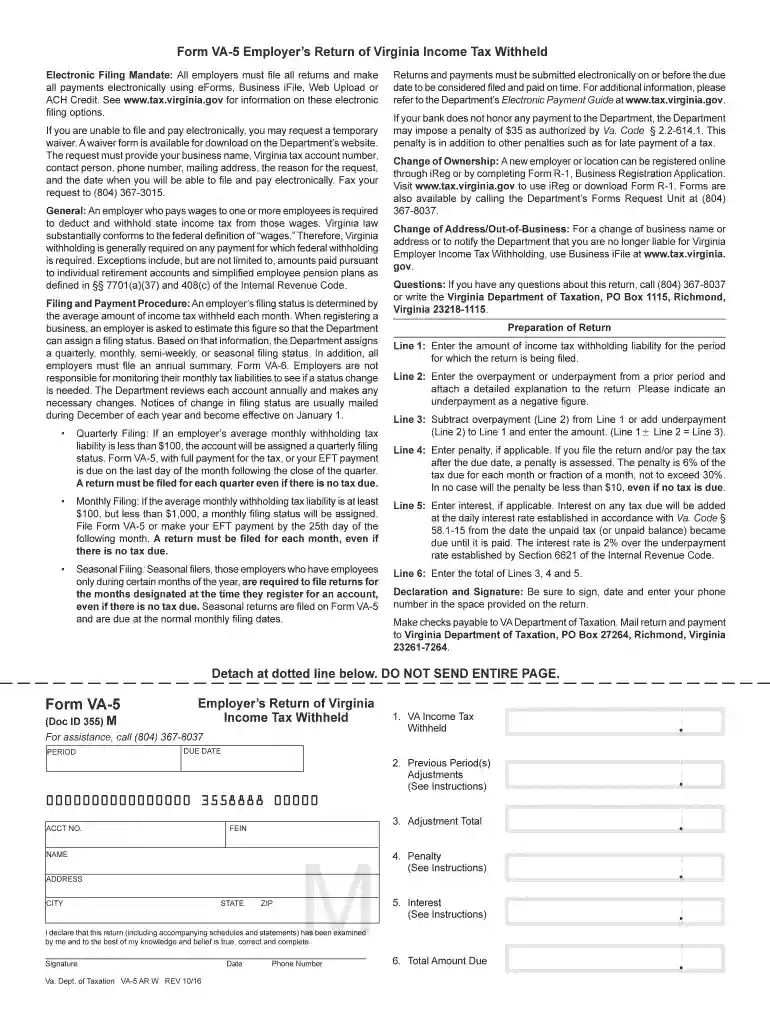 va 5 quarterly Preview on Page 1