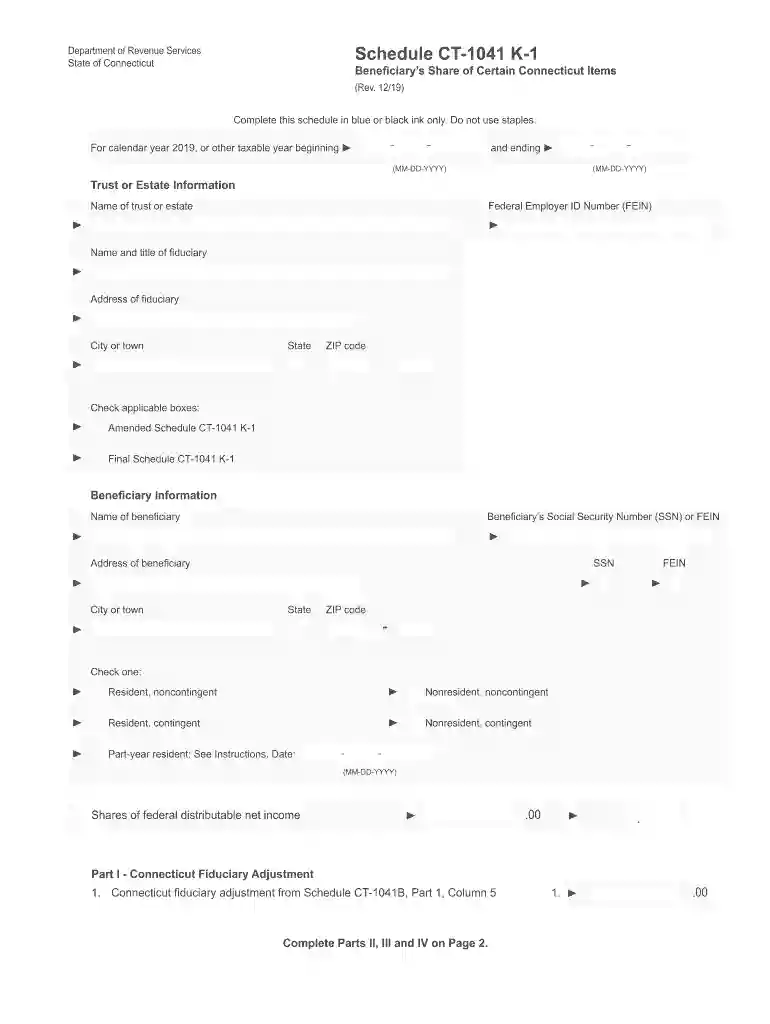 ct 1041 instructions 2021 Preview on Page 1