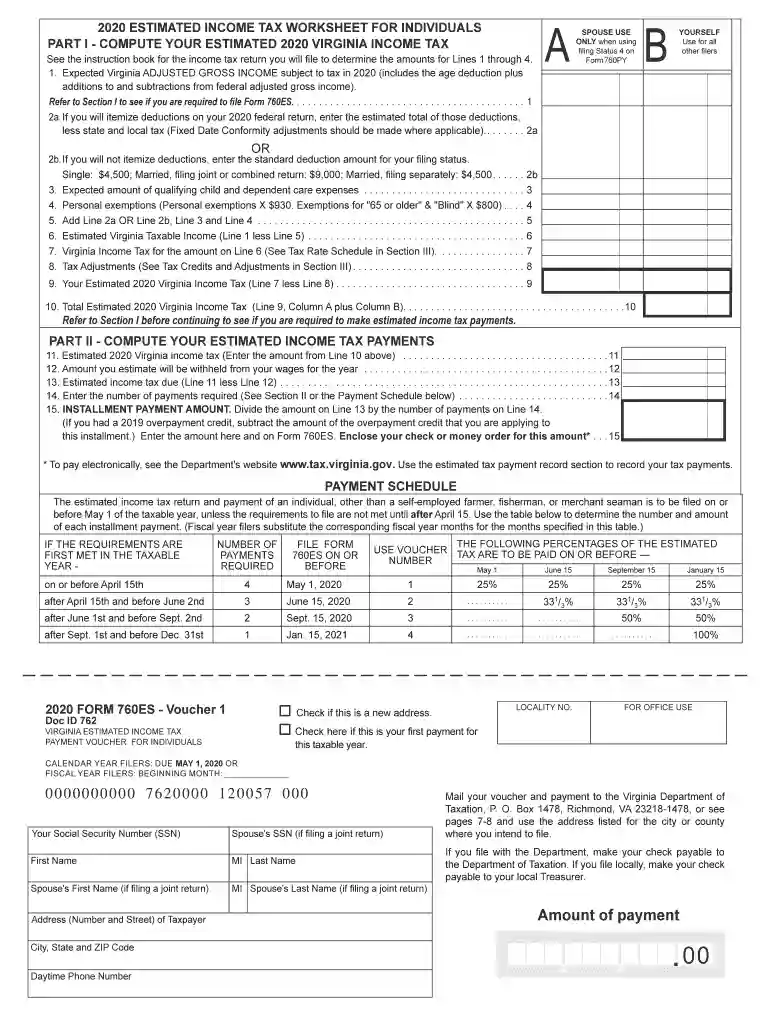 2024 form 760es Preview on Page 1