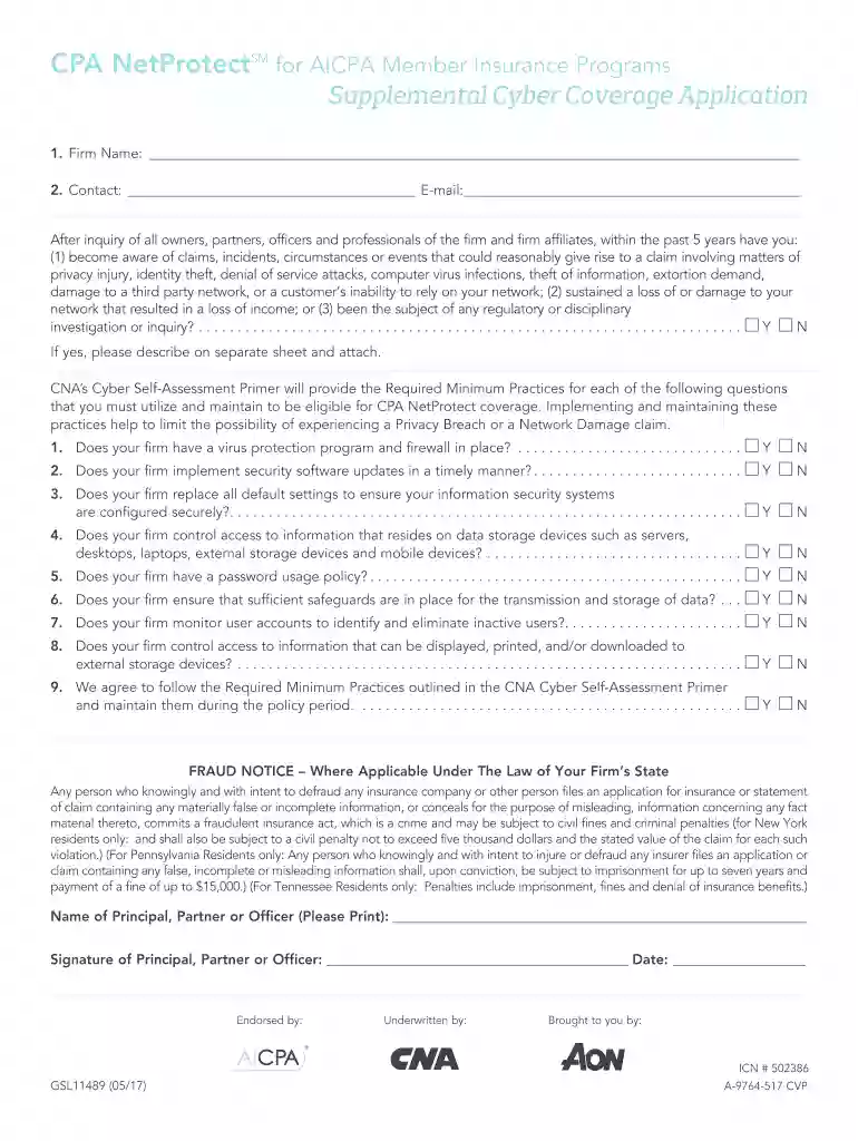 CPA NetProtectSM for AICPA Member Insurance Programs Preview on Page 1