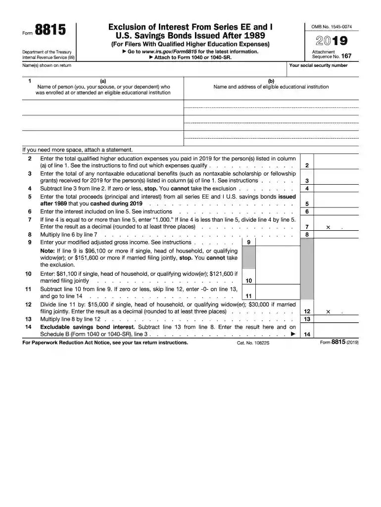 form 8815 turbotax Preview on Page 1