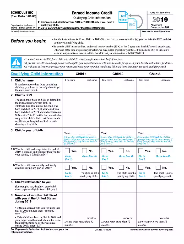 earned income credit table 2019 Preview on Page 1