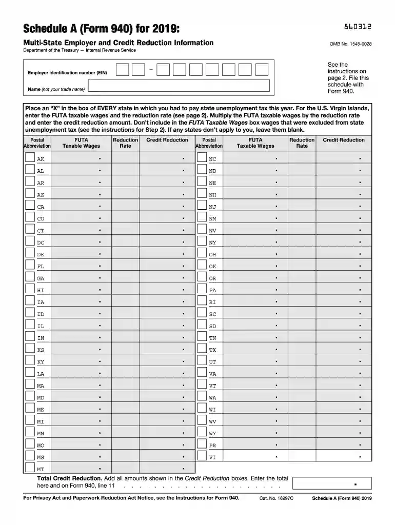 940 form 2019 Preview on Page 1