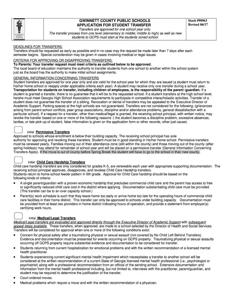 permissive transfer gwinnett county Preview on Page 1