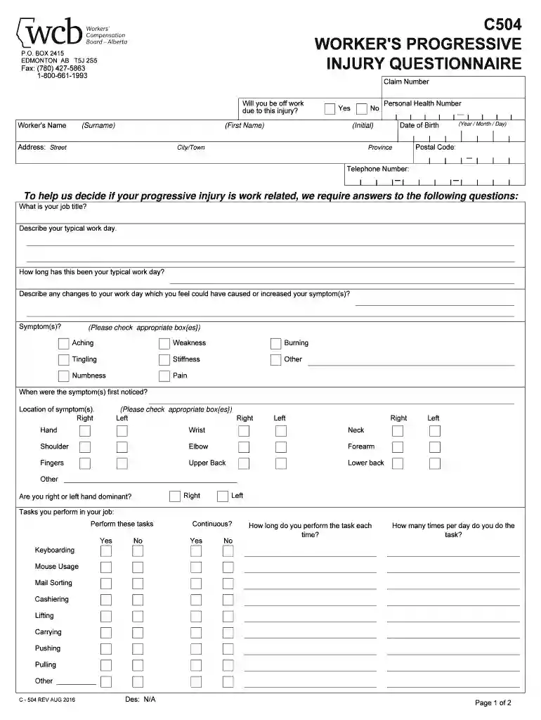 c504 fillable Preview on Page 1