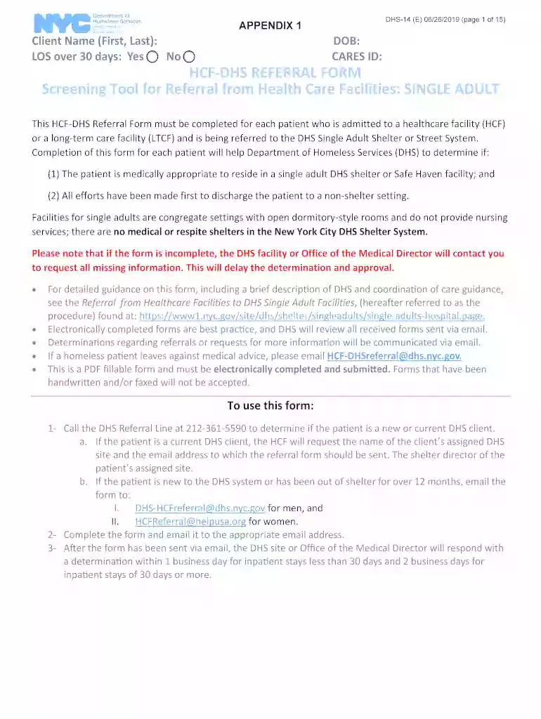 dhs referral Preview on Page 1