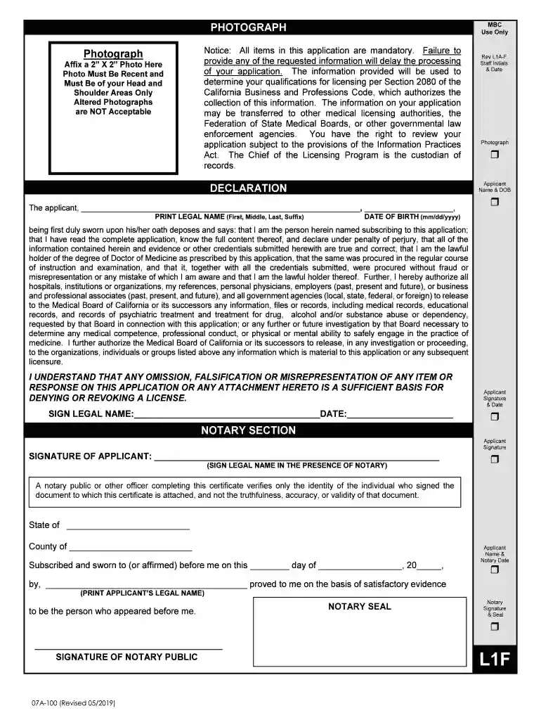 Form L1F Form L1F Preview on Page 1