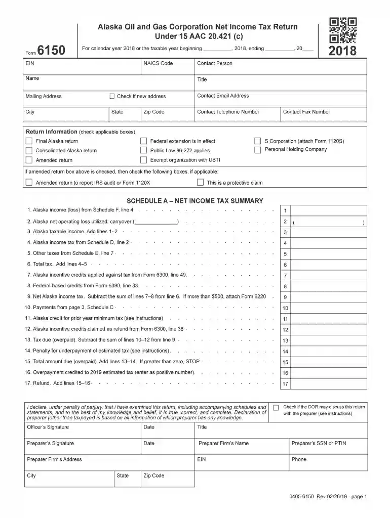 Instructions For Form 6100 and Form 6150 (Filed Under 15 AAC ... Preview on Page 1