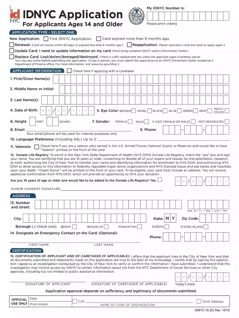 nyc id renewal Preview on Page 1
