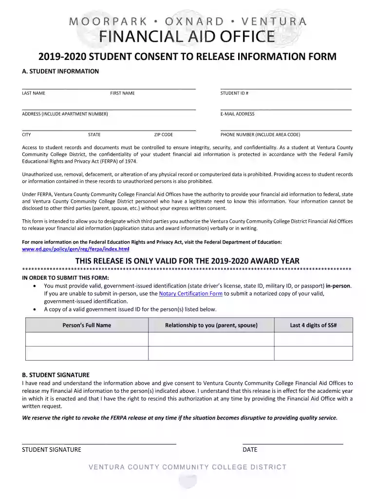 student consent release information Preview on Page 1
