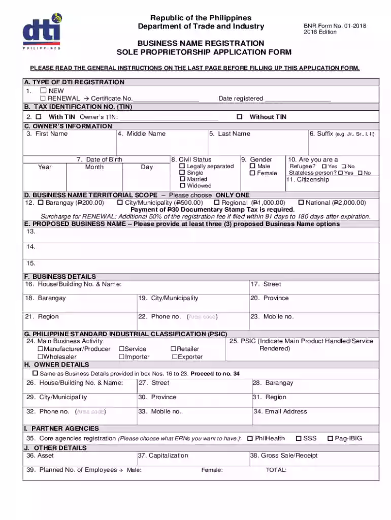 dti business registration online Preview on Page 1