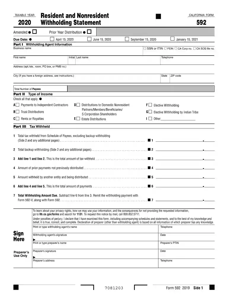 2020 california form Preview on Page 1