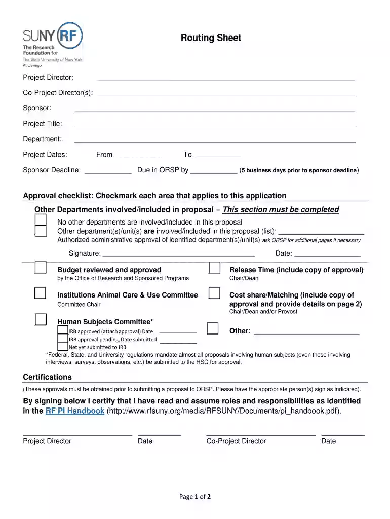 Montclair State University Routing Form And Routing Approval Preview on Page 1