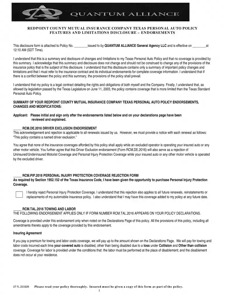 redpoint county mutual insurance company pay bill Preview on Page 1