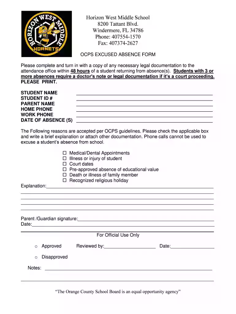 Horizon West Middle School Preview on Page 1