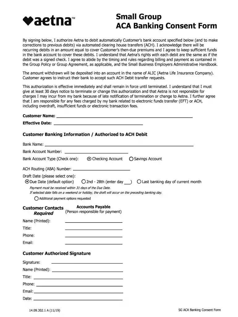 aca informed consent form sample Preview on Page 1