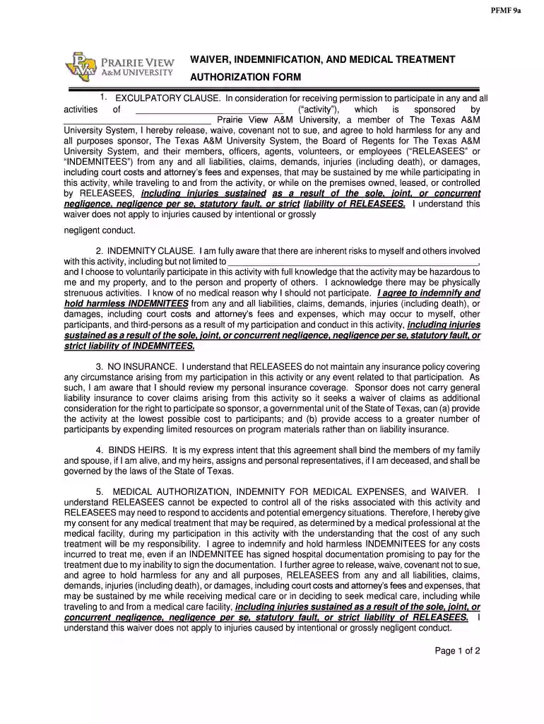 1 EXCULPATORY CLAUSE In consideration for receiving Preview on Page 1
