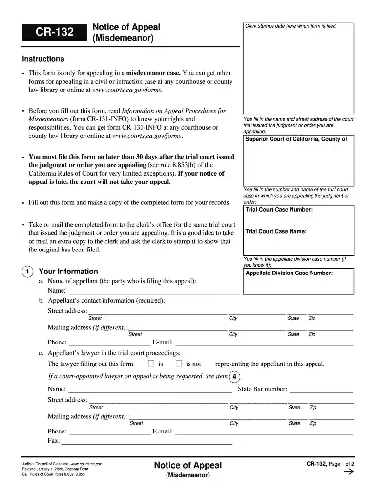 form appeal Preview on Page 1