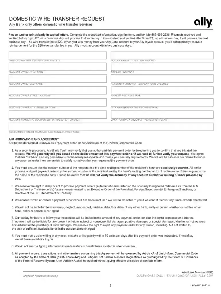 wire transfer Preview on Page 1