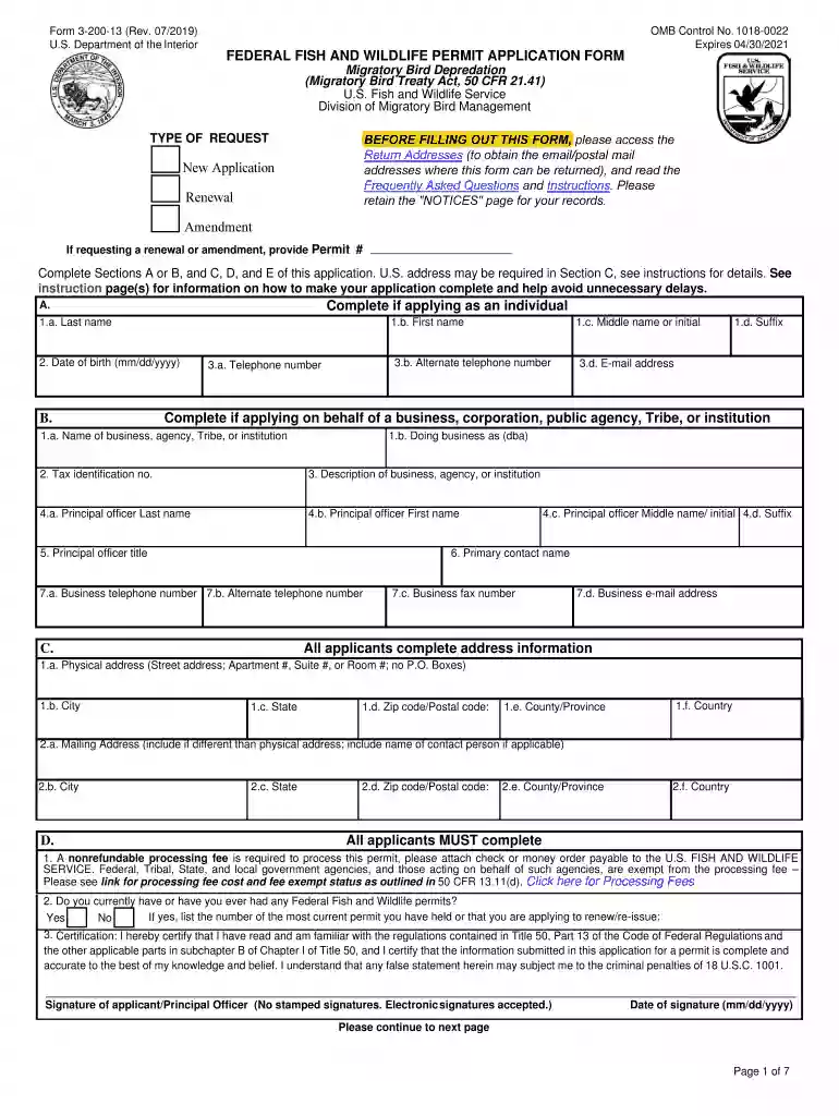 depredation permit Preview on Page 1