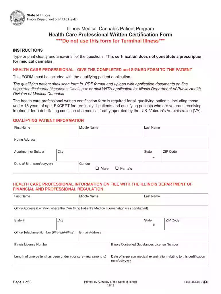 Health Care Professional Written Certification Form ***Do not use Preview on Page 1