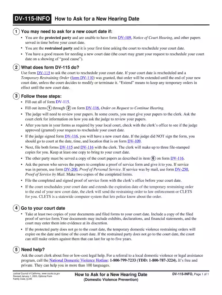 dv115 info Preview on Page 1