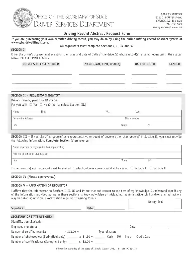 illinois driving record online free Preview on Page 1