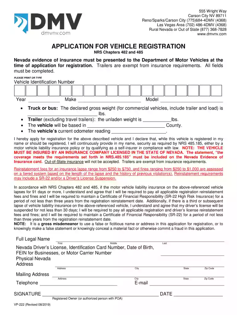 nevada dmv title transfer form Preview on Page 1