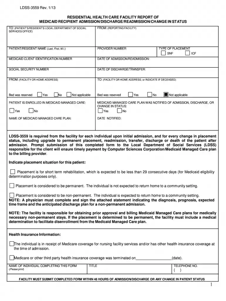3559 form Preview on Page 1