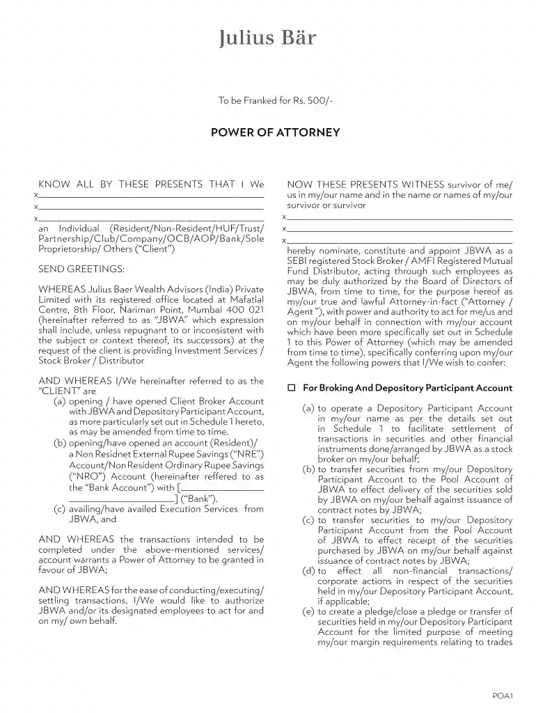 private power attorney individual Preview on Page 1