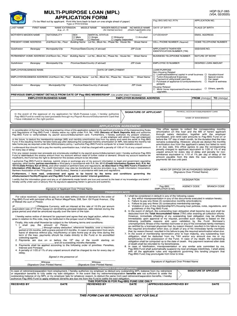 mplaf form Preview on Page 1